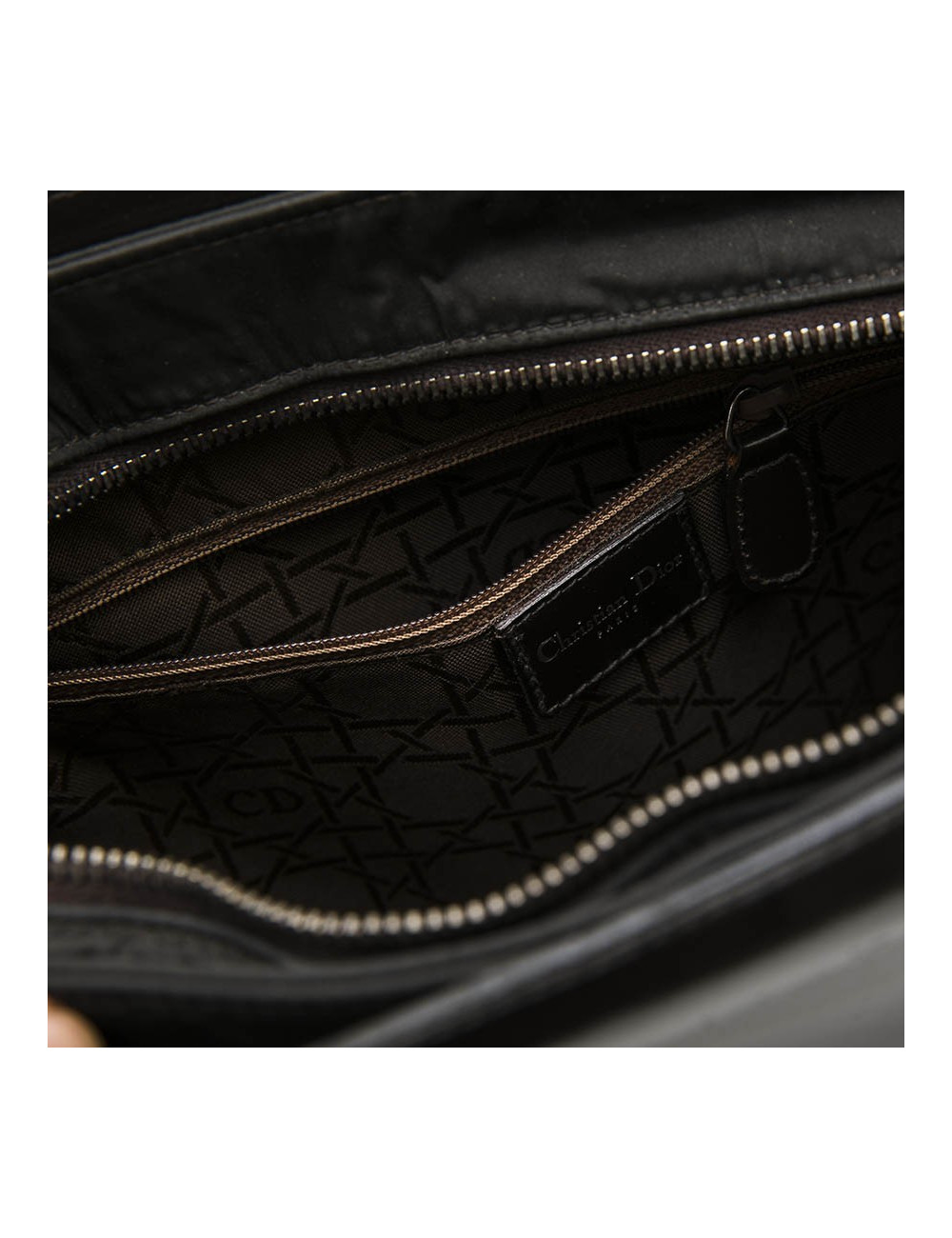 CHRISTIAN DIOR Lady D bag in brown patent leather