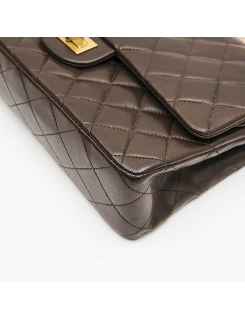 Sac CHANEL Timeless cuir d'agneau lisse marron