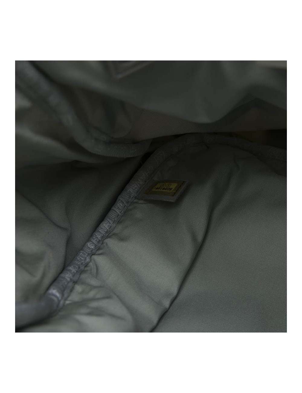 CHANEL bag in beige and grey canvas with CC, Chanel and camellia