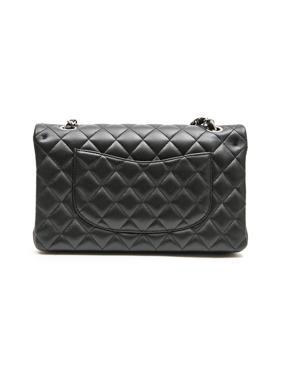 Sac CHANEL Timeless en cuir d'agneau matelassé noir
