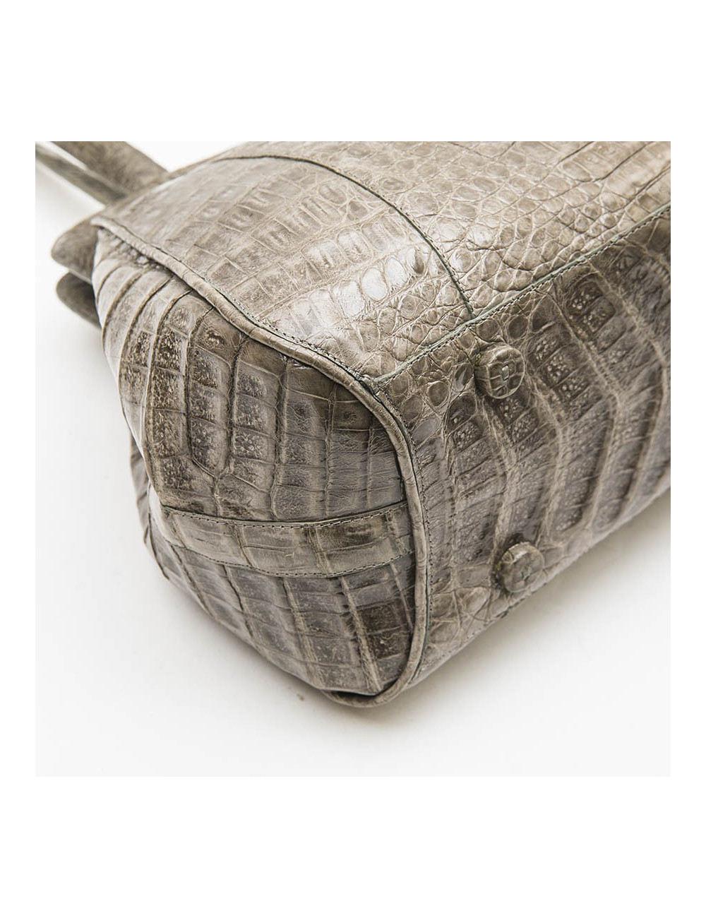  NANCY GONSALEZ bag in gray crocodile