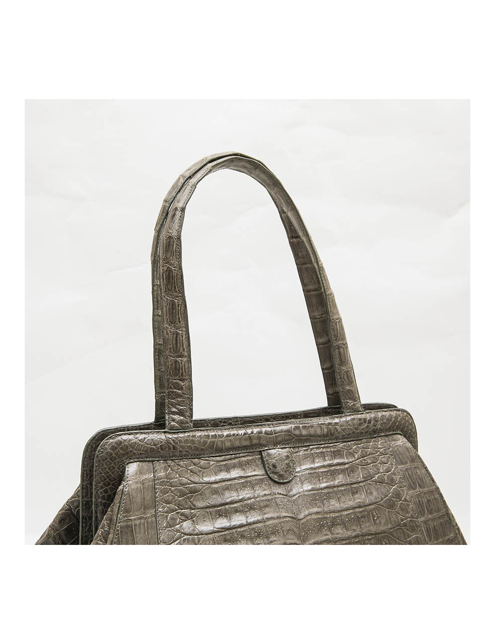  NANCY GONSALEZ bag in gray crocodile