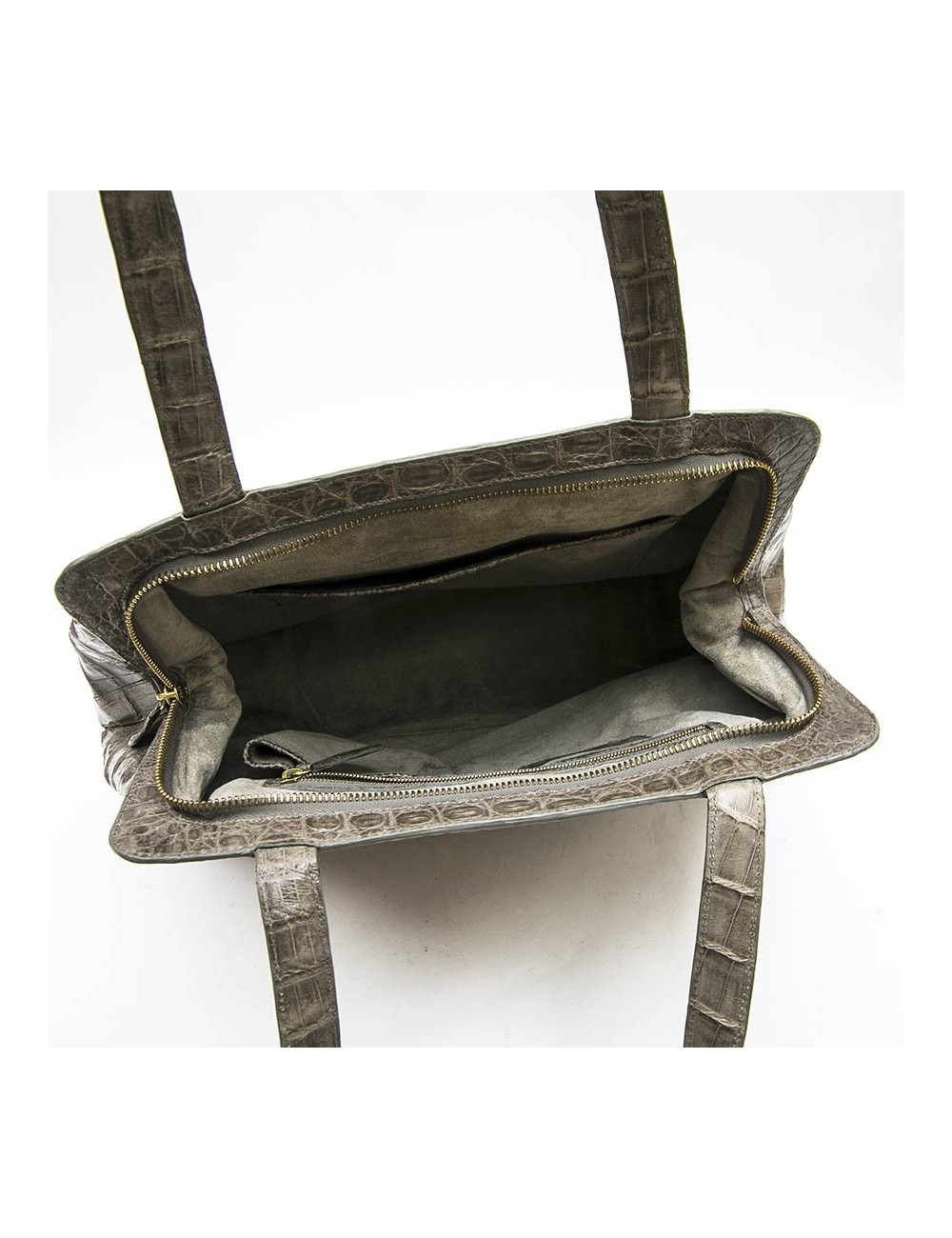  NANCY GONSALEZ bag in gray crocodile