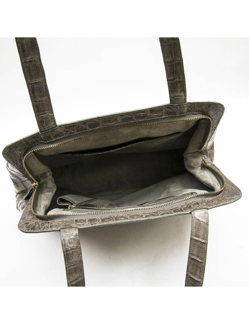  NANCY GONSALEZ bag in gray crocodile