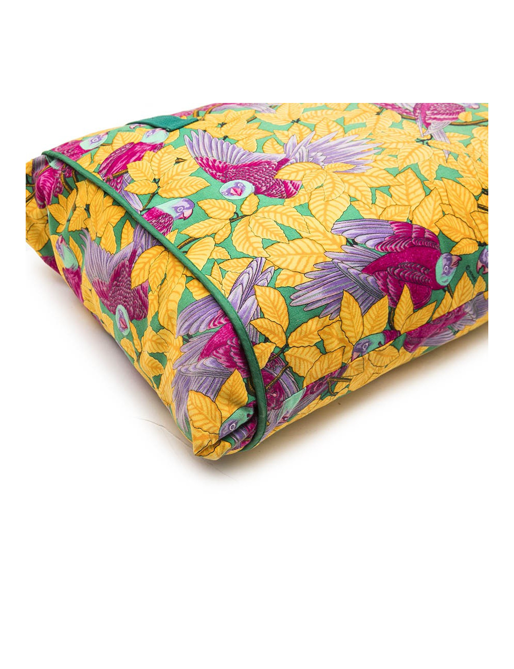 HERMES beach bag in multicolored flower printed cotton