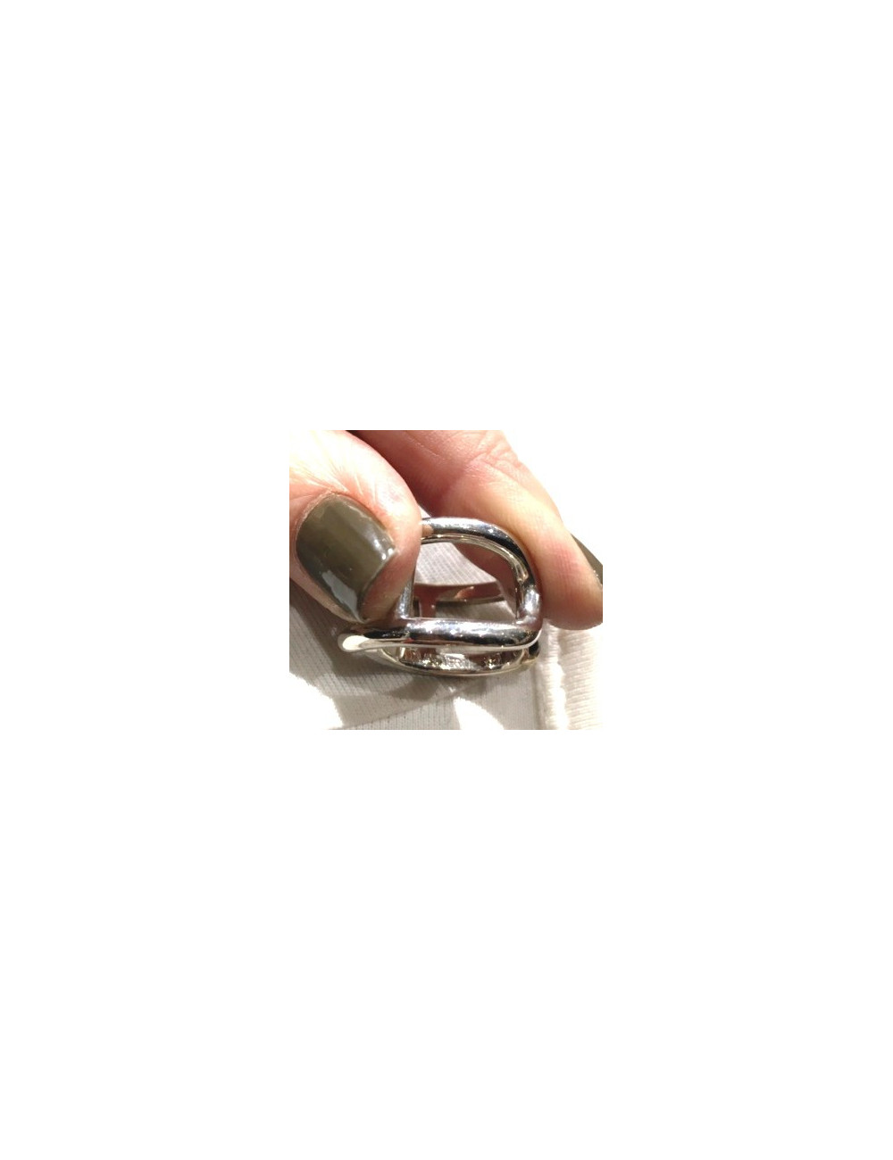 Bague HERMES t  argent