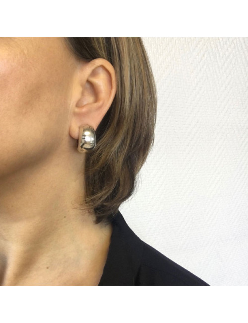 CHANEL Clip-on earrings in sterling silver