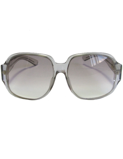 Lunettes de soleil GUCCI en plastique gris clair