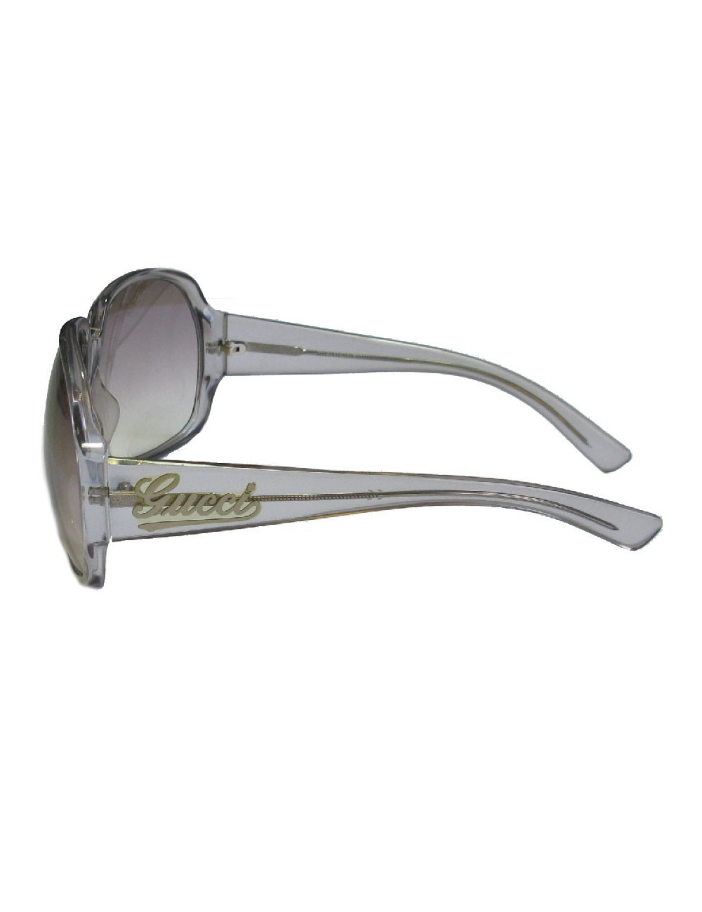 Lunettes de soleil GUCCI plastique gris clair