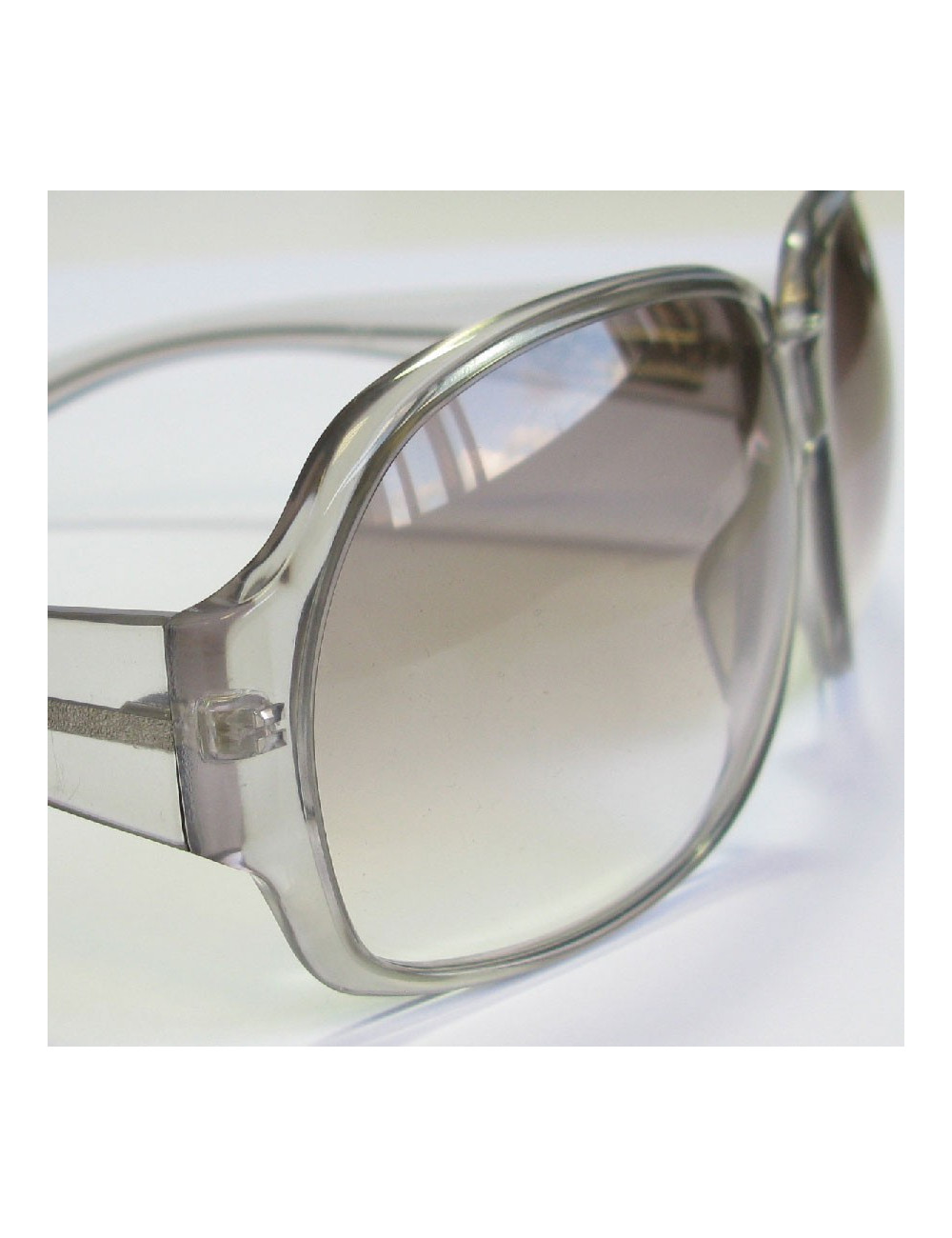 Lunettes de soleil GUCCI plastique gris clair