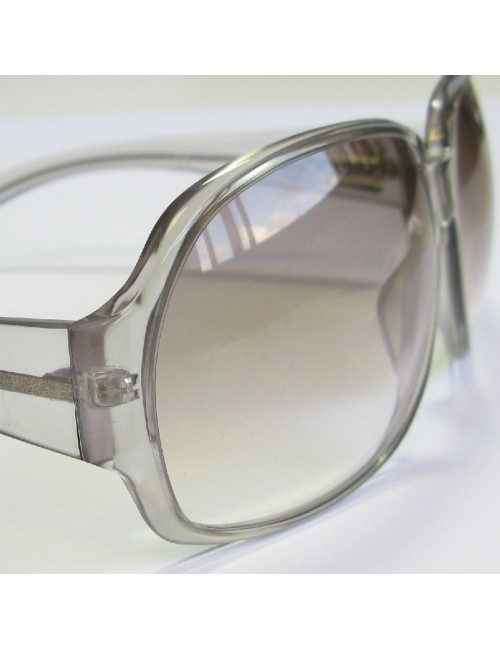 Lunettes de soleil GUCCI en plastique gris clair