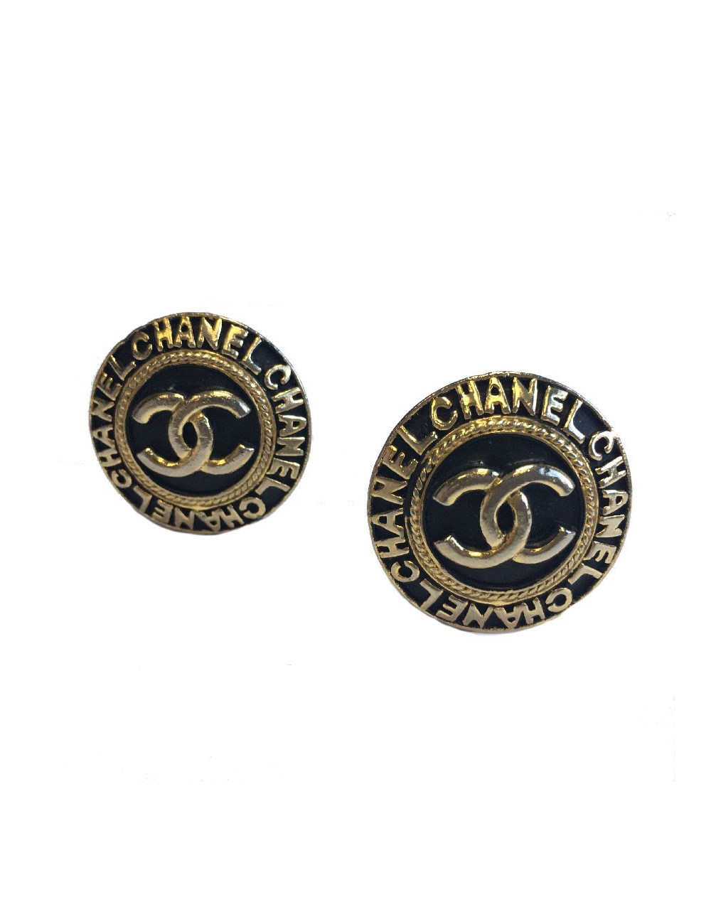 Boucles d'oreilles clips CHANEL vintage