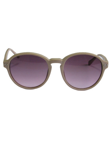 Lunettes de soleil LINDA FARROW LUXE en plastique beige foncé