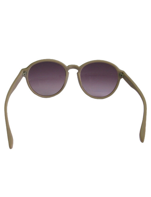 Lunettes de soleil LINDA FARROW LUXE en plastique beige foncé