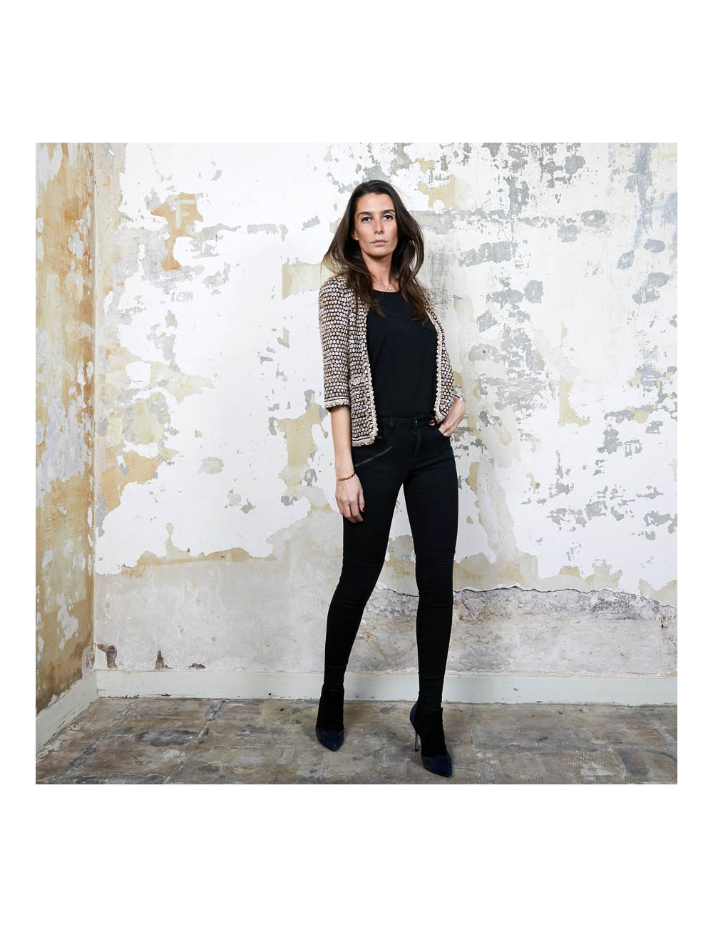 Gilet CHANEL T 36 en tricot multicolore