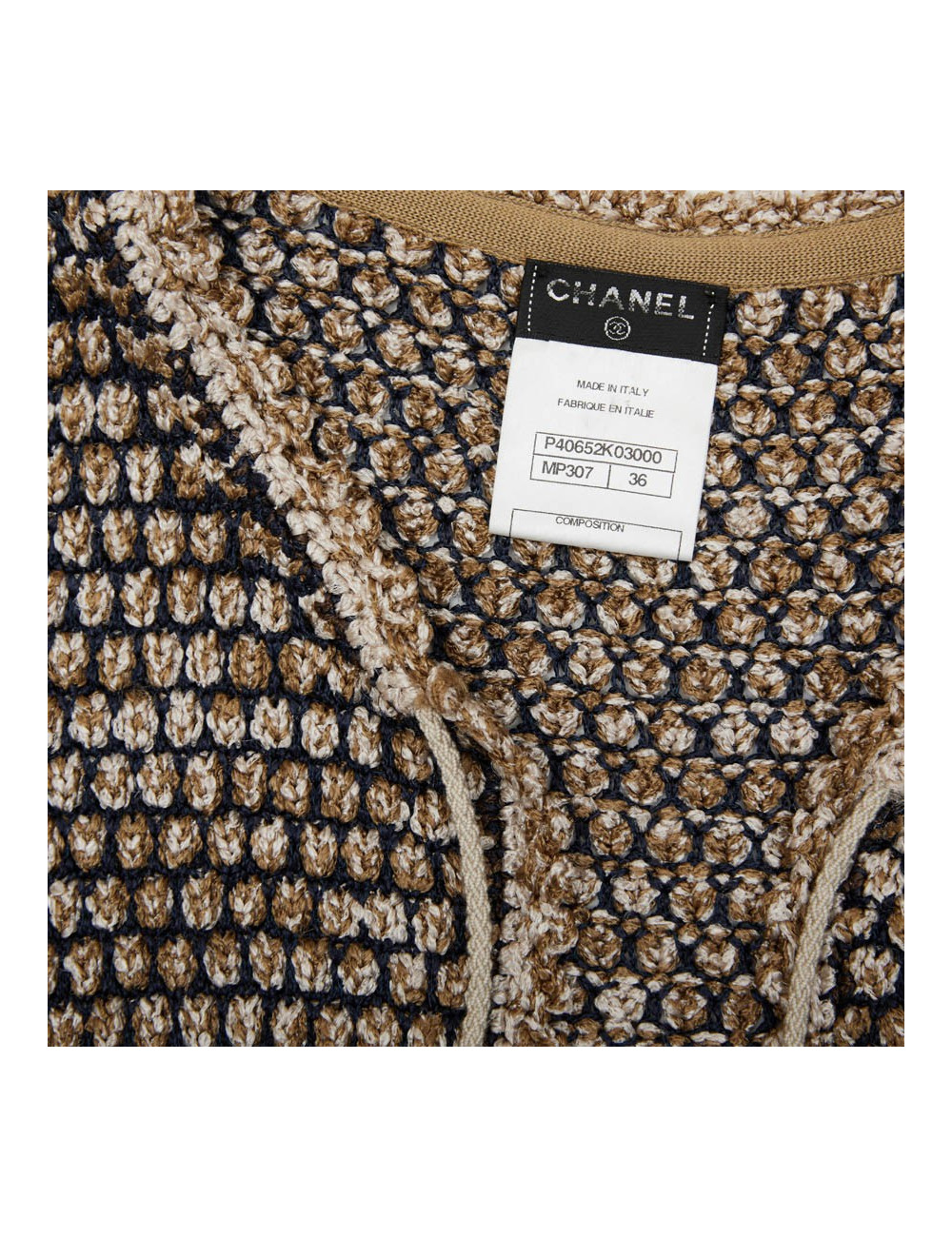 Gilet CHANEL T 36 en tricot multicolore