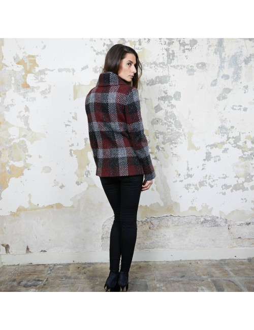 Veste CHANEL T38  en tweed a carreaux