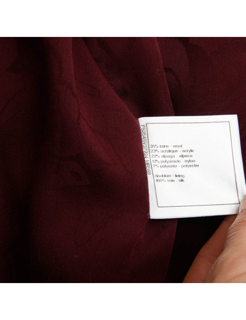 Veste CHANEL T38  en tweed a carreaux