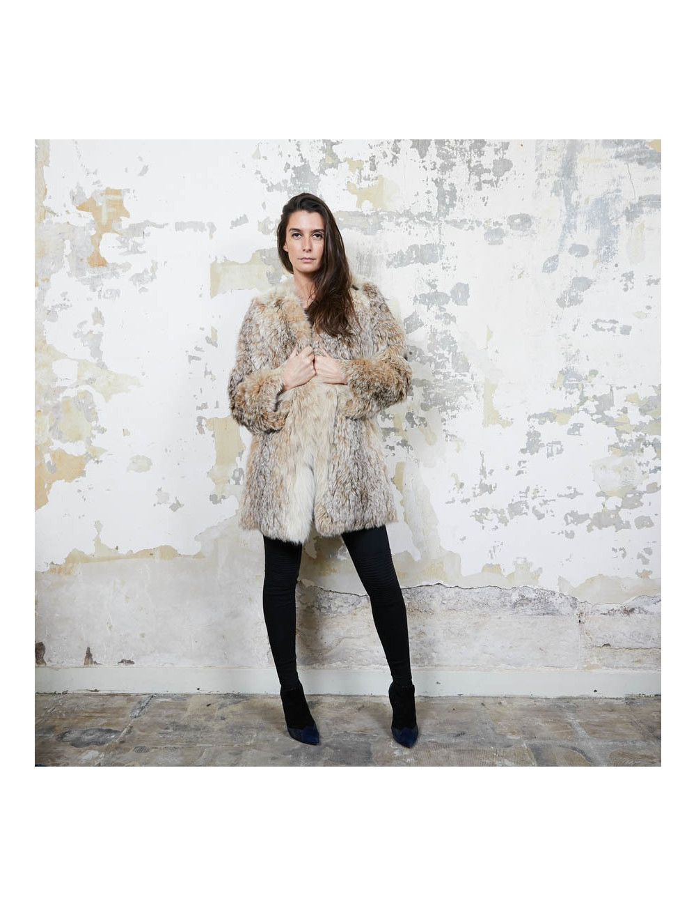 Veste en fourrure sans marque