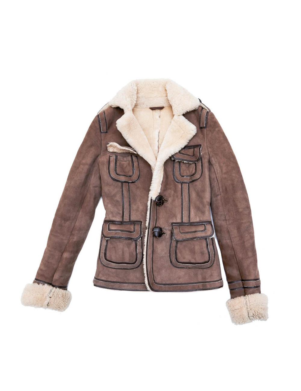 Veste DSQUARDED peau lainée