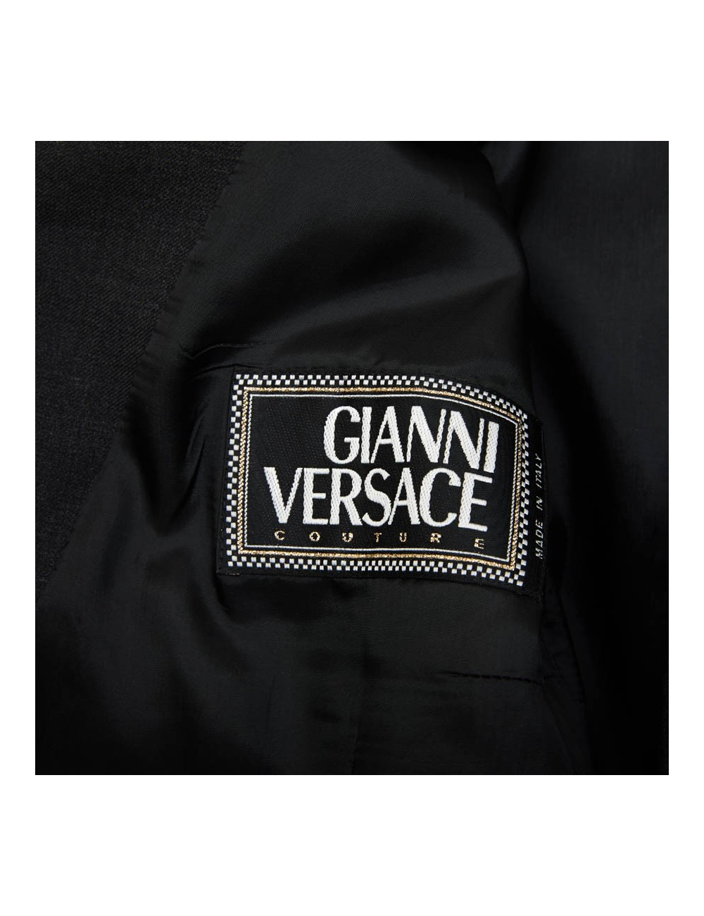 Blazer GIANNI VERSACE Couture en soie noire