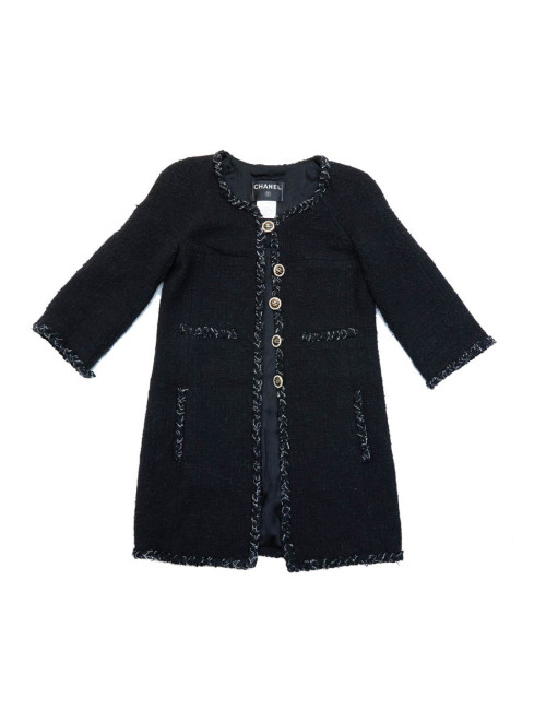Veste CHANEL T 34 twedd noir 