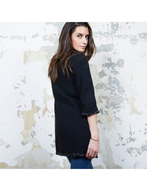 Veste CHANEL T 34 twedd noir 