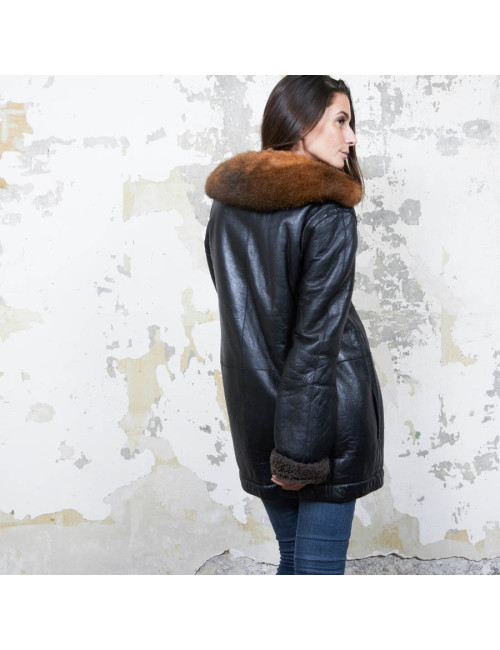 Veste BALENCIAGA peau retourné