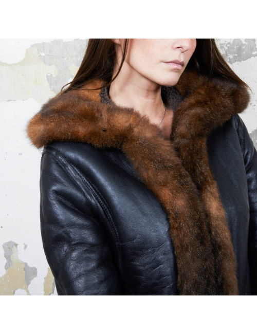 Veste BALENCIAGA peau retourné