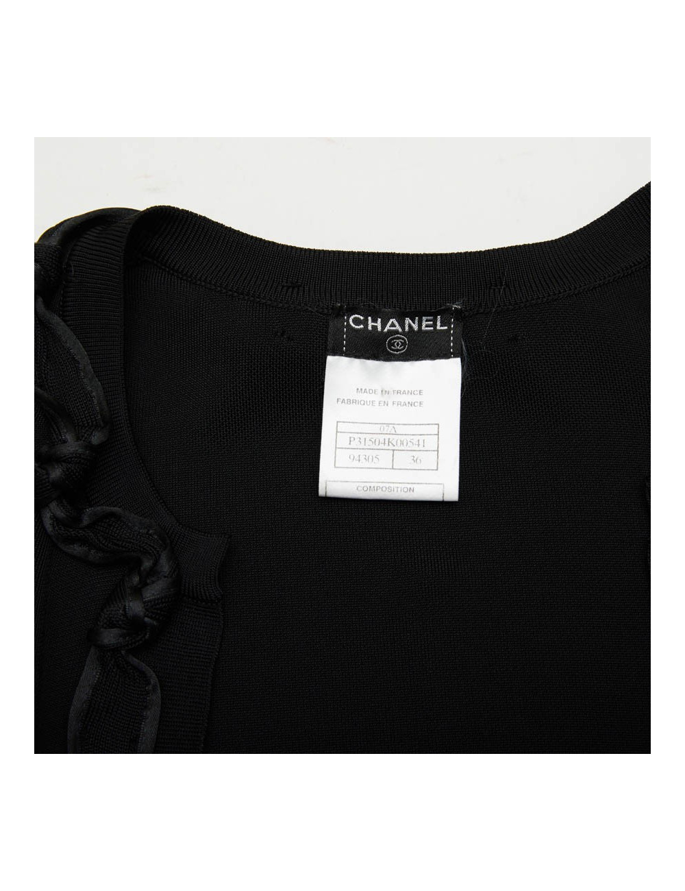Gilet court 36 CHANEL noir