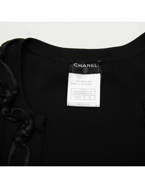 Gilet court 36 CHANEL noir