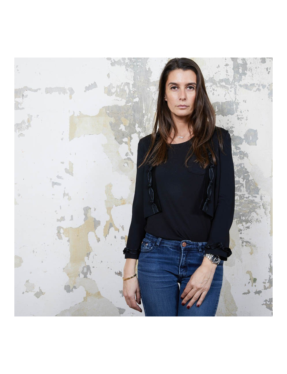 Gilet court 36 CHANEL noir