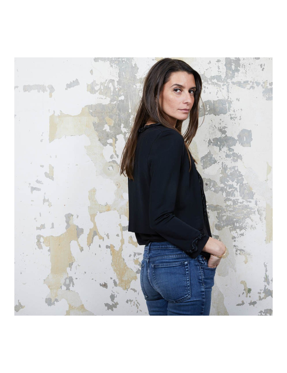 Gilet court 36 CHANEL noir