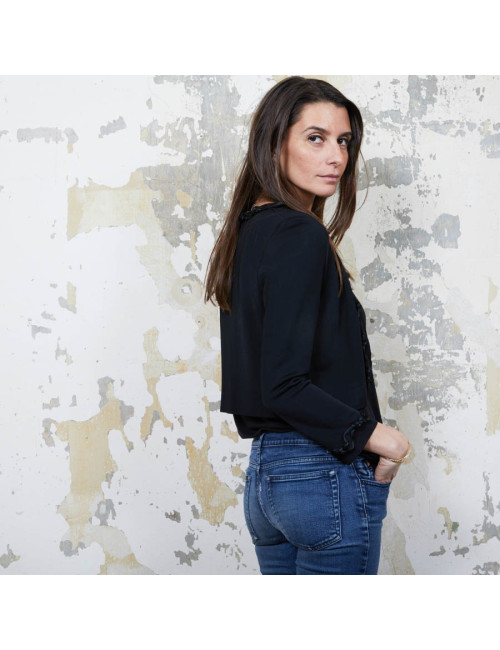 Gilet court 36 CHANEL noir