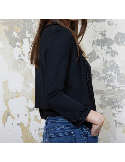 Gilet court 36 CHANEL noir