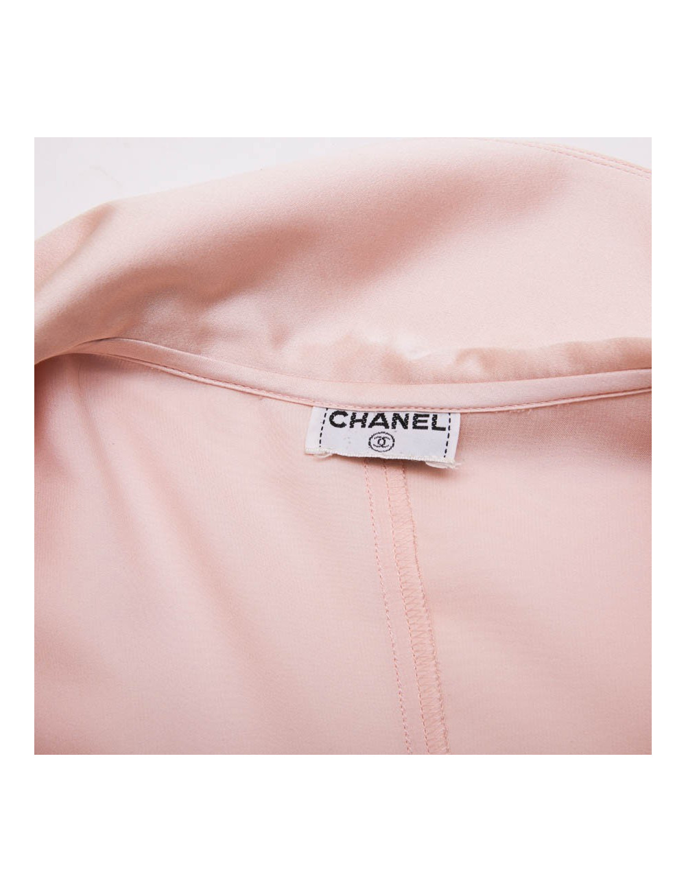 Blouse T  CHANEL soie rose Vintage