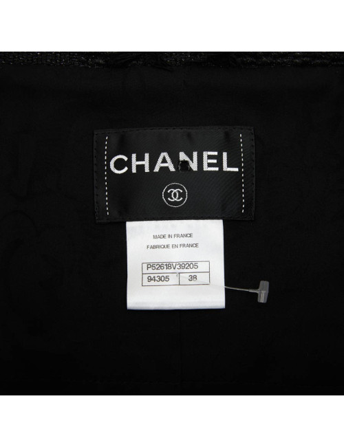 CHANEL short black jacket Size 38FR