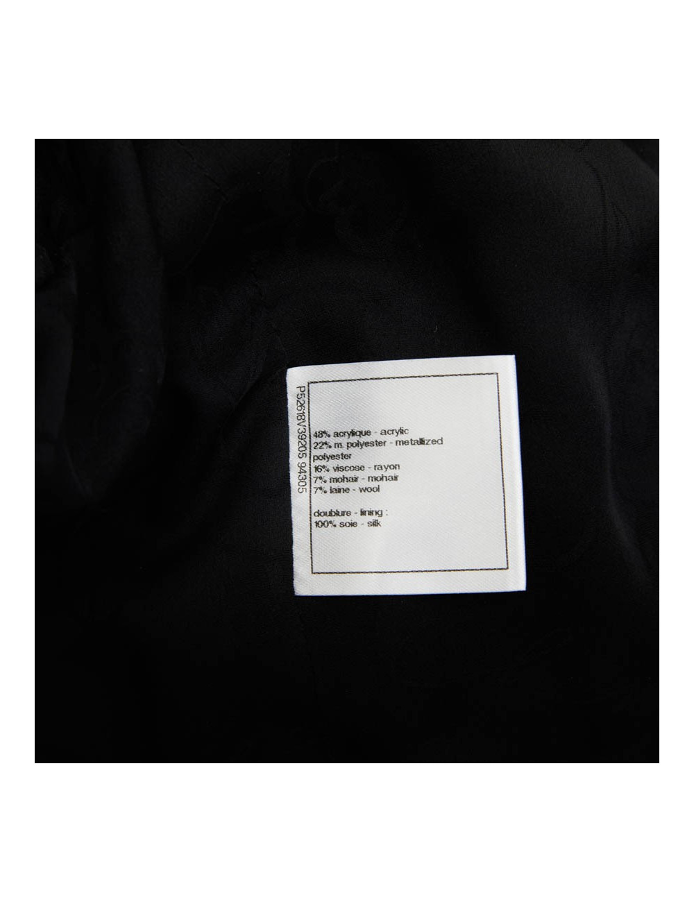 CHANEL short black jacket Size 38FR