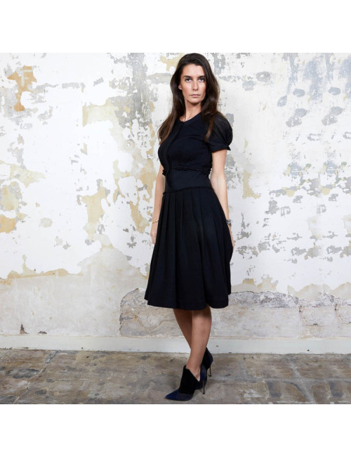 Robe VIKTOR & ROLF T 36 FR en laine noire