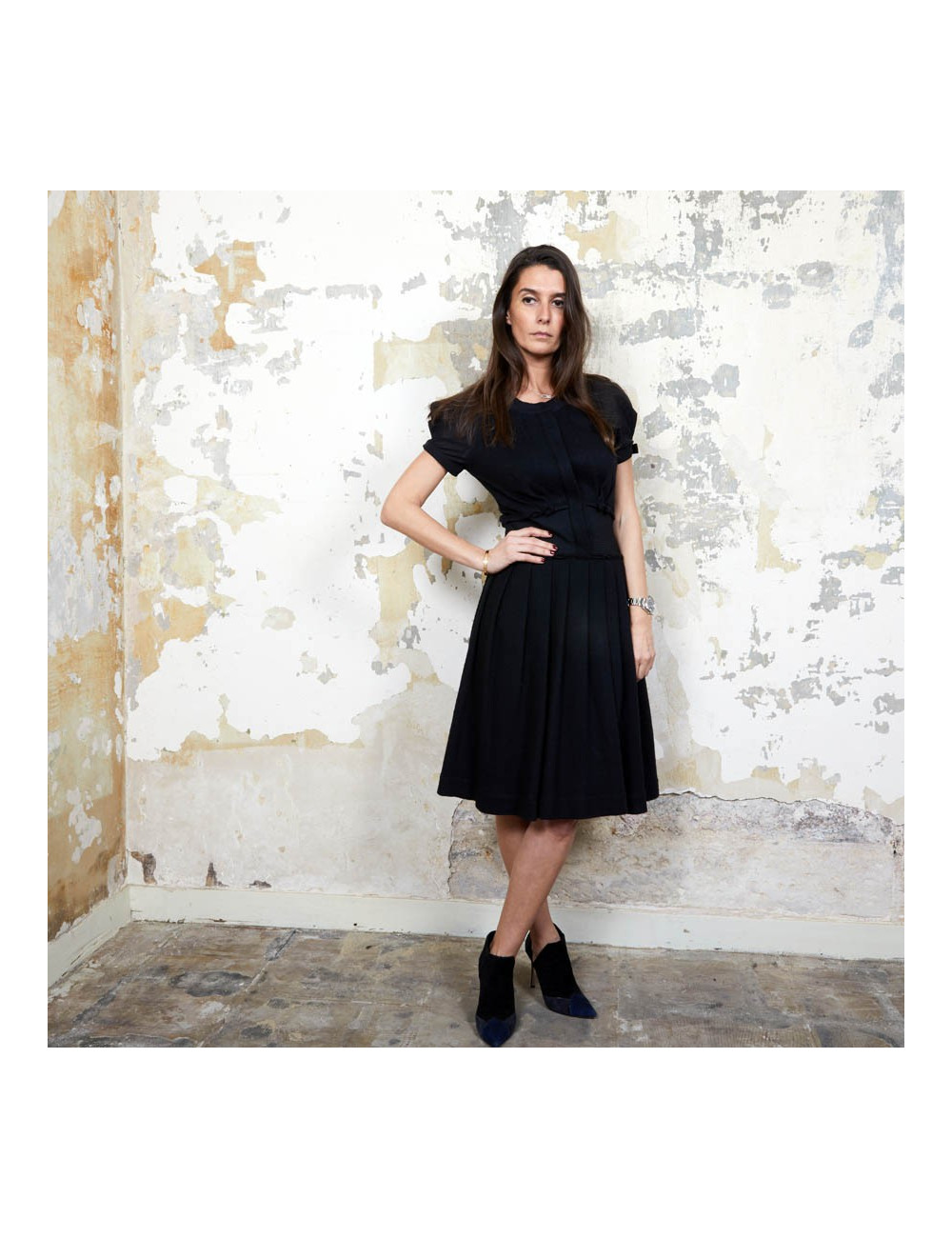 Robe VIKTOR & ROLF T 36 FR en laine noire