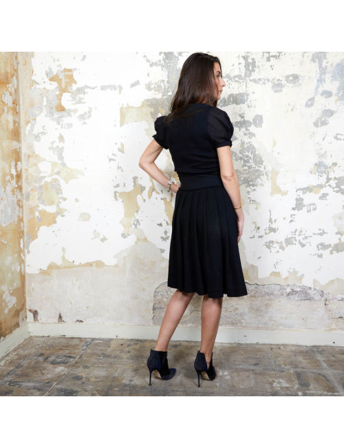 Robe VIKTOR & ROLF T 36 FR en laine noire