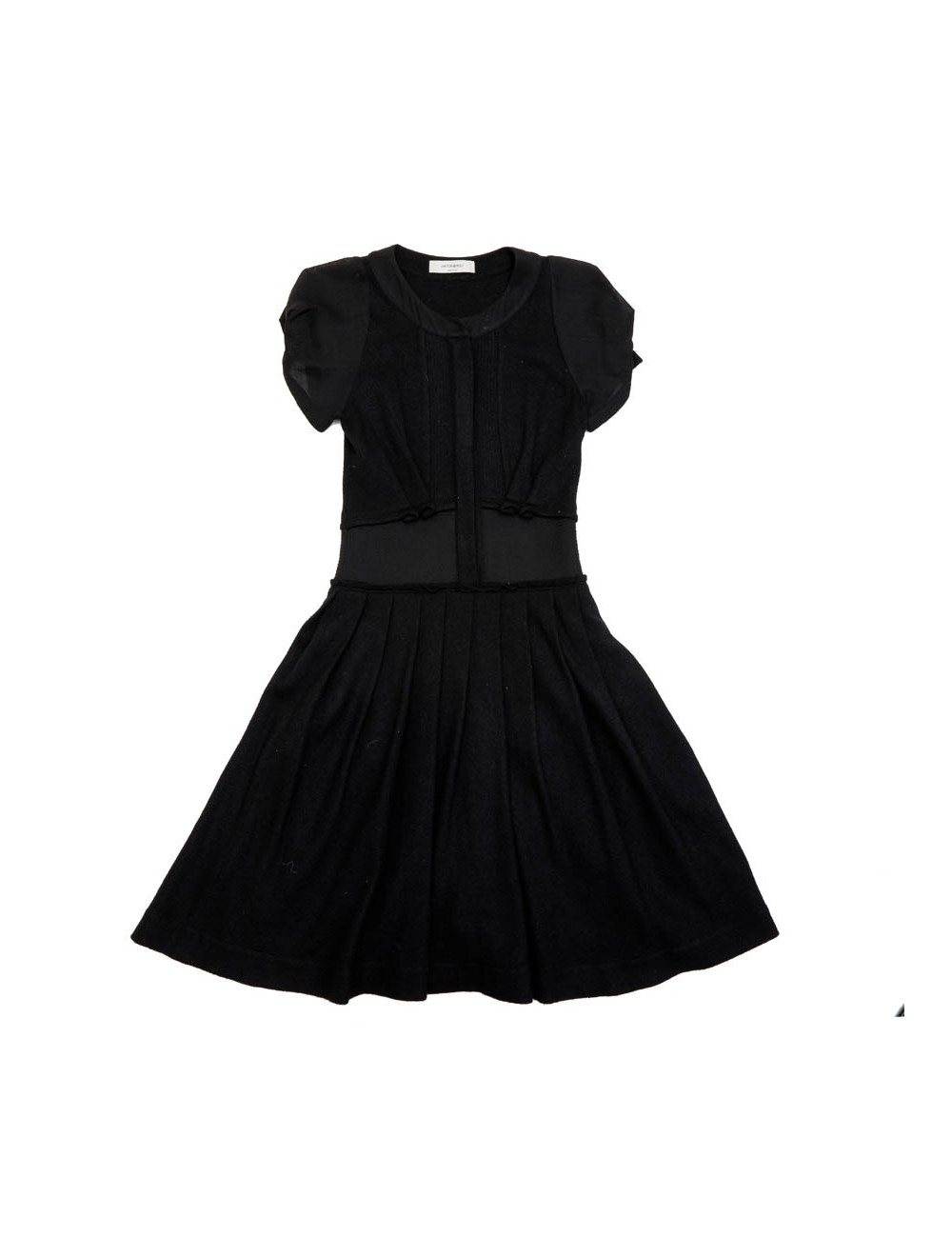 VIKTOR & ROLF T 40IT short sleeves dress in black wool