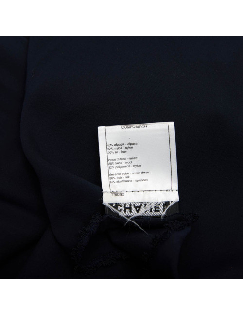 veste courteT 36 CHANEL en velours de soie noir