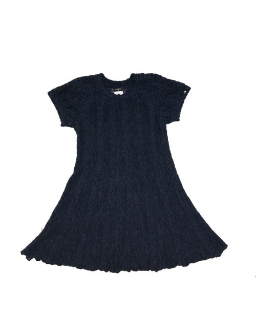 CHANEL blue alpaga knit dress size 36FR