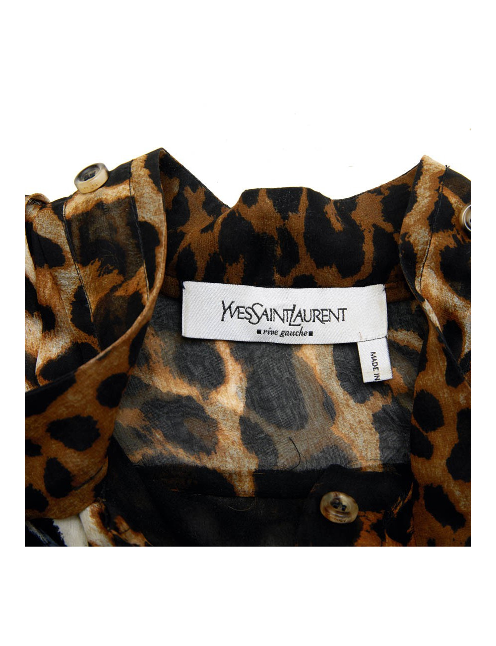 Robe YSL SAINT LAURENT T36 oie léopard