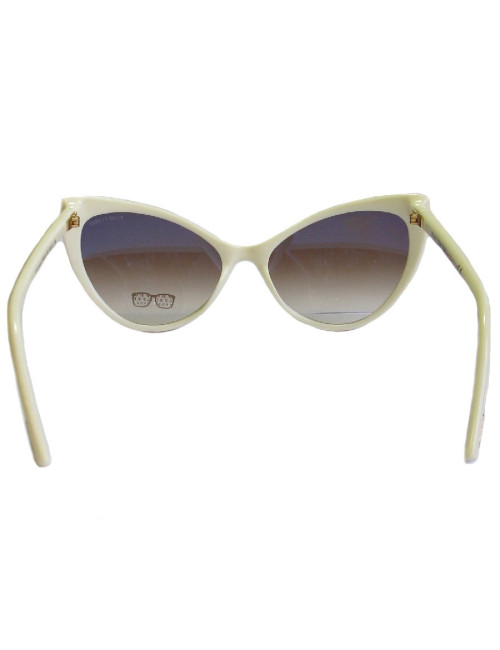 Lunettes de soleil TOM FORD papillon plastique ivoire
