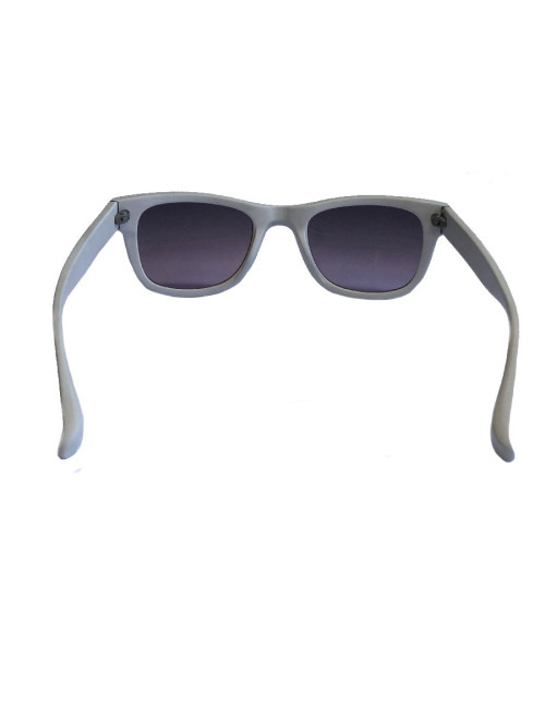 Lunettes de soleil LINDA FARROW LUXE en plastique gris mat