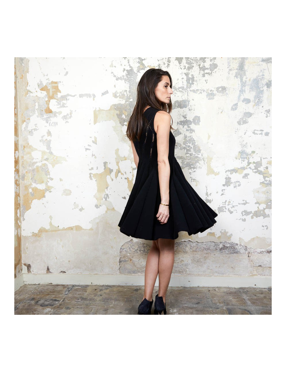 ALAÏA Dress in Black stretch size S