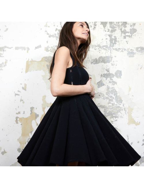 ALAÏA Dress in Black stretch size S