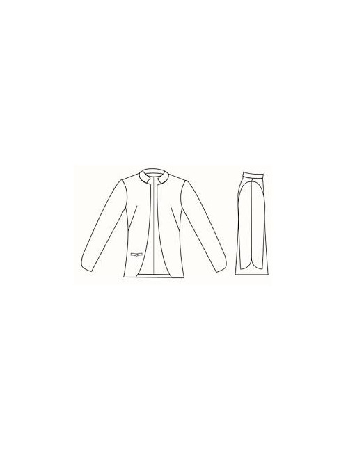 Veste MAURIZIO PECORARO T 42 IT en laine orange-vert